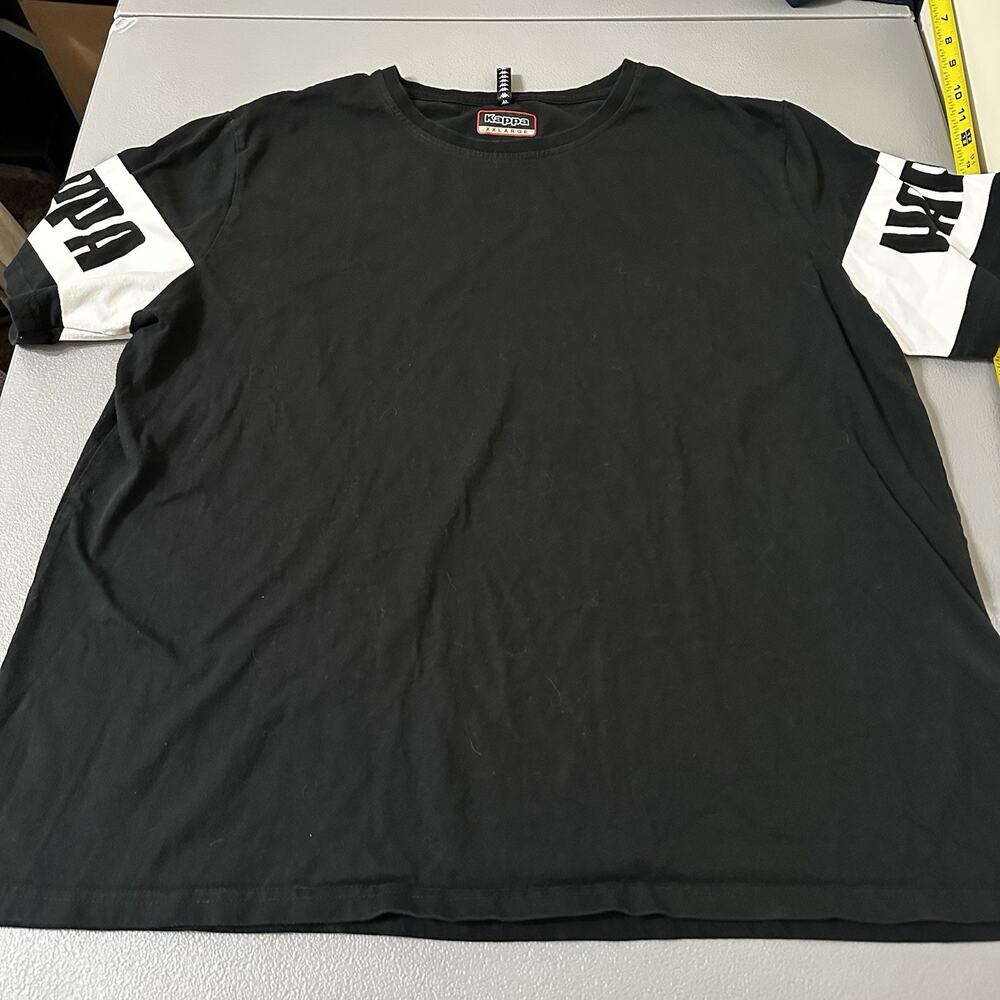 VTG Kappa Big Text Sleeve Shirt Men’s Size XX-Large Black Color Block Streetwear